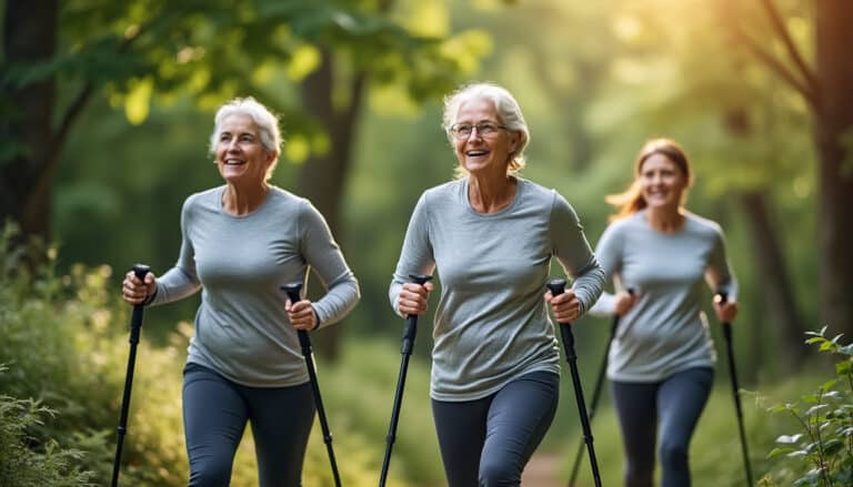 découvrez comment la marche nordique sollicite l'ensemble des muscles des seniors, favorisant ainsi leur santé, leur mobilité et leur bien-être général.