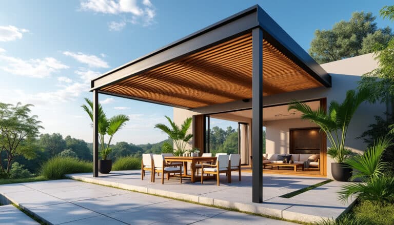 découvrez comment la pergola bioclimatique optimise l'ombre et la chaleur sur votre terrasse pour un confort extérieur toute l'année.