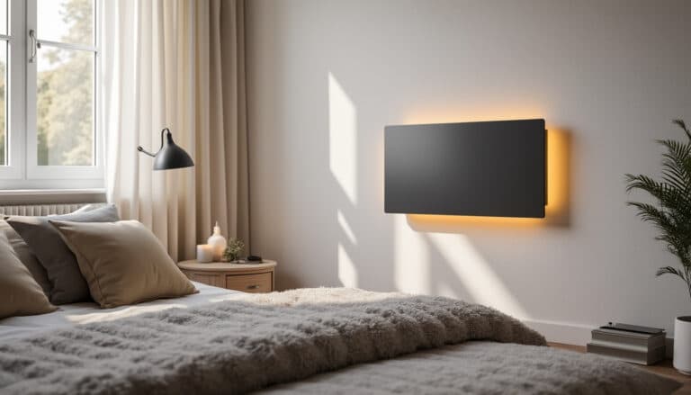 découvrez le radiateur à inertie, idéal pour offrir une chaleur stable et confortable dans la chambre, garantissant une ambiance douce et agréable toute la nuit.
