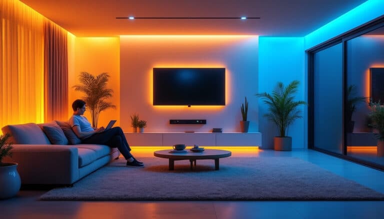 découvrez comment l'intelligence ambiante ajuste automatiquement l'éclairage de votre maison pour créer une ambiance parfaitement adaptée à votre humeur.