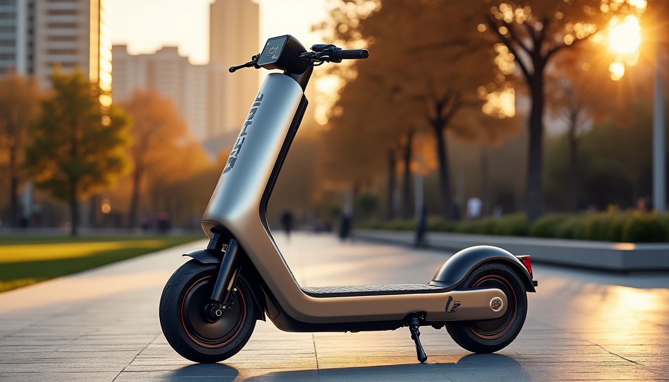 découvrez notre sélection exclusive de la trottinette électrique ausom l2, alliant performance, design et autonomie pour vos déplacements urbains.